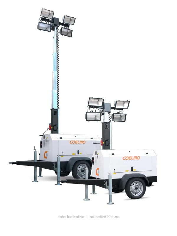 Lighting Tower Coelmo LT7M4x400J-Y with Auxilliary Generator Output