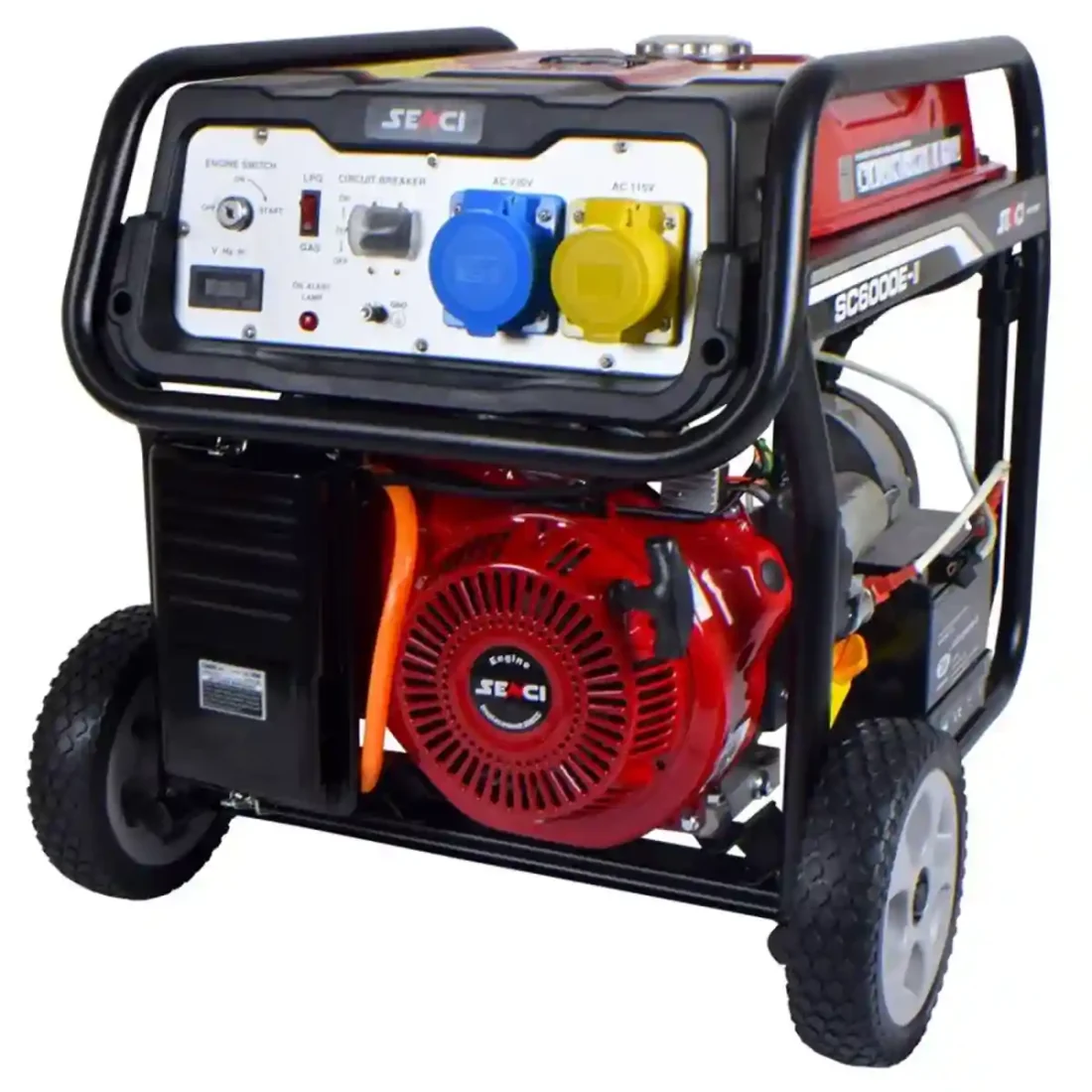 Senci SC6000-II 5.5kW Electric Start Frame Mounted Petrol Generator