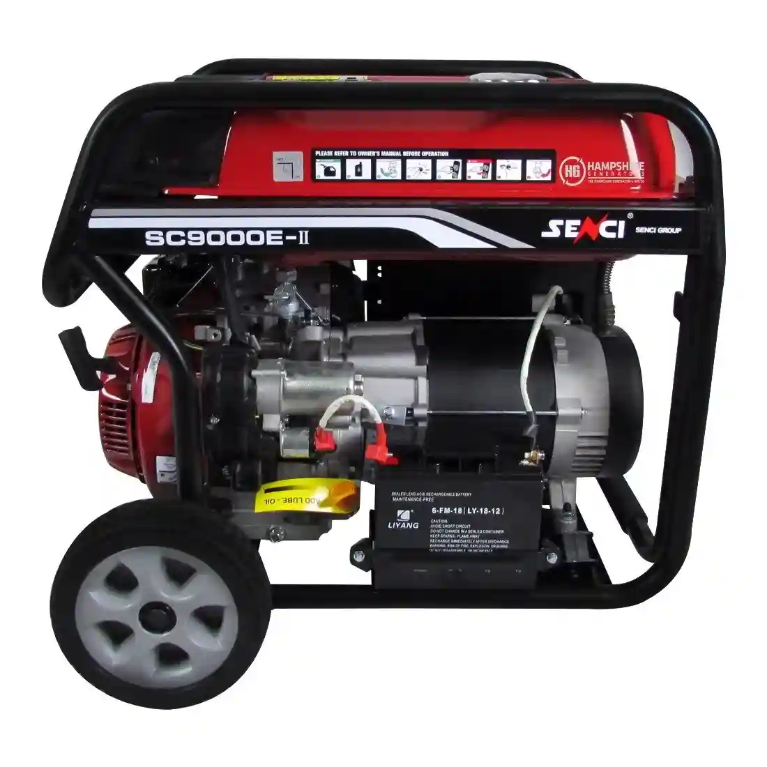 Senci SC9000-II 7.5kW Electric Start Frame Mounted Petrol Generator