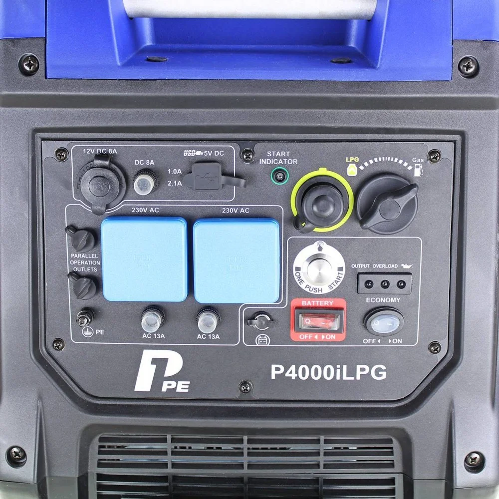 P1PE P4000iLPG 4kW Dual Fuel LPG / Petrol Inverter Generator