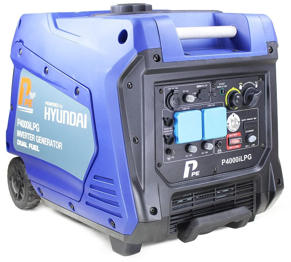 P1PE P4000iLPG 4kW Dual Fuel LPG / Petrol Inverter Generator