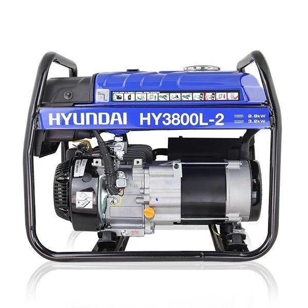 Hyundai HY3800L-2 3.2kW / 4kVA Recoil Start Site Petrol Generator