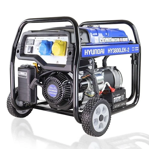 Hyundai HY3800LEK-2 3.2kW / 4.00kVA Electric Start Site Petrol Generator