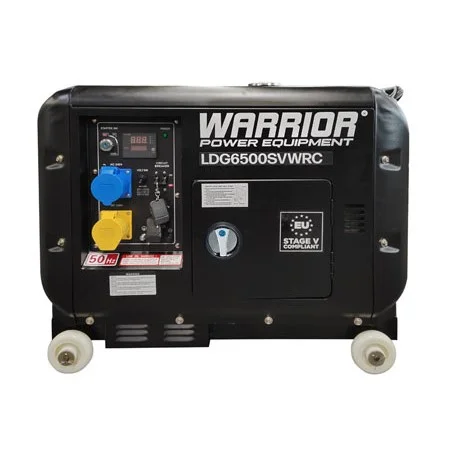 Warrior Diesel Generator LDG6500SVWRC 5500 Watts Wireless Remote