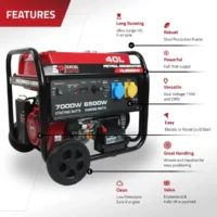 Excel Power XL8000V 7KW Open Framed Petrol Generator