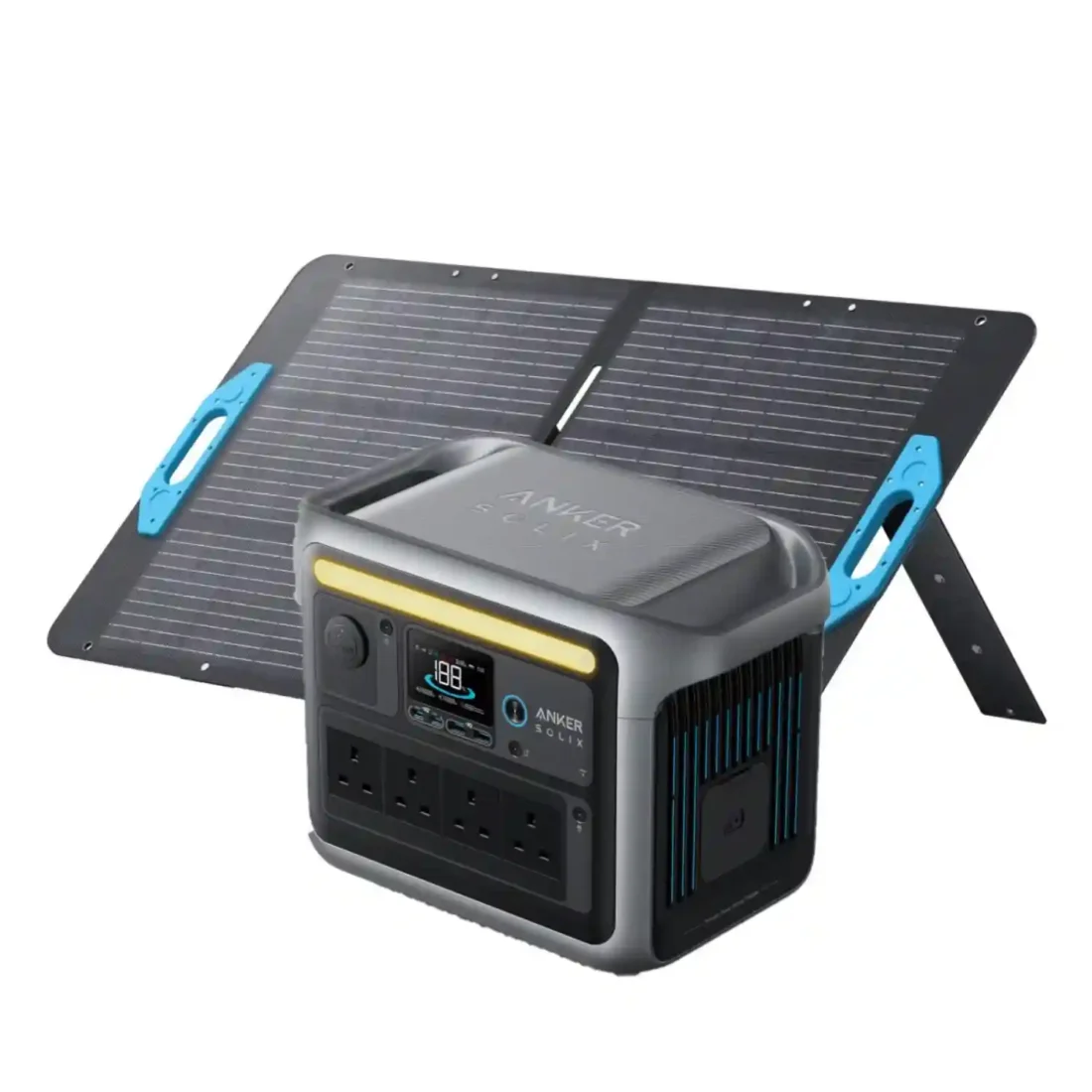 Anker SOLIX C1000X Solar Generator + Anker SOLIX 100W Solar Panel