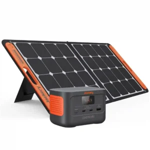 Jackery Explorer 100 Plus Portable Power Station + SolarSaga 100W Solar Panel 1