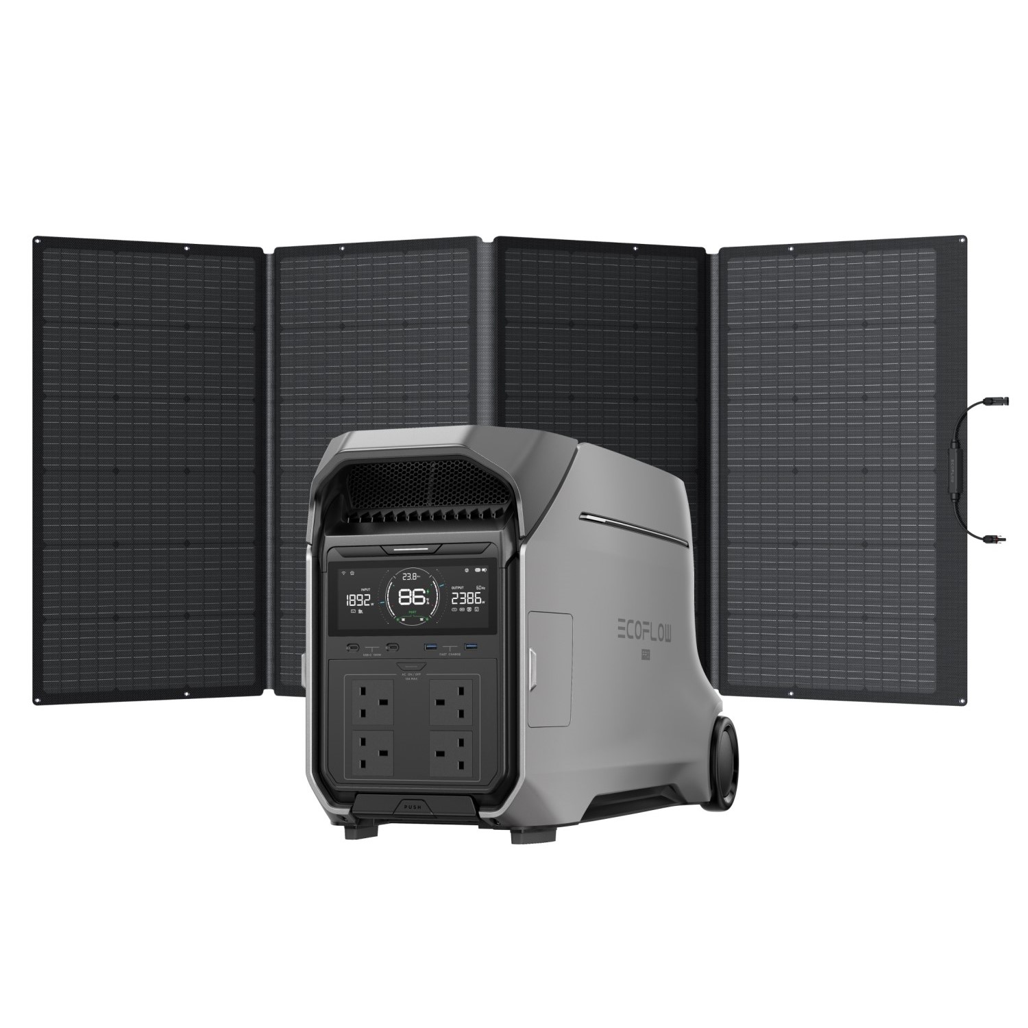 EcoFlow DELTA Pro 3 + 400W Portable Solar Panel