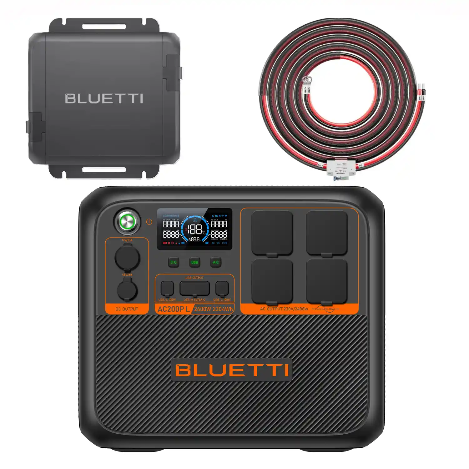 Bluetti AC200P L + Charger 1 + DC Input Cables