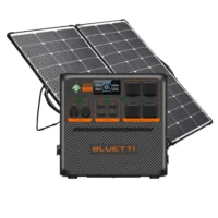 Bluetti AC240P + Excel Power 200W Portable Folding Solar Panel