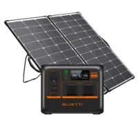 Bluetti AC60P + Excel Power 200W Portable Folding Solar Panel