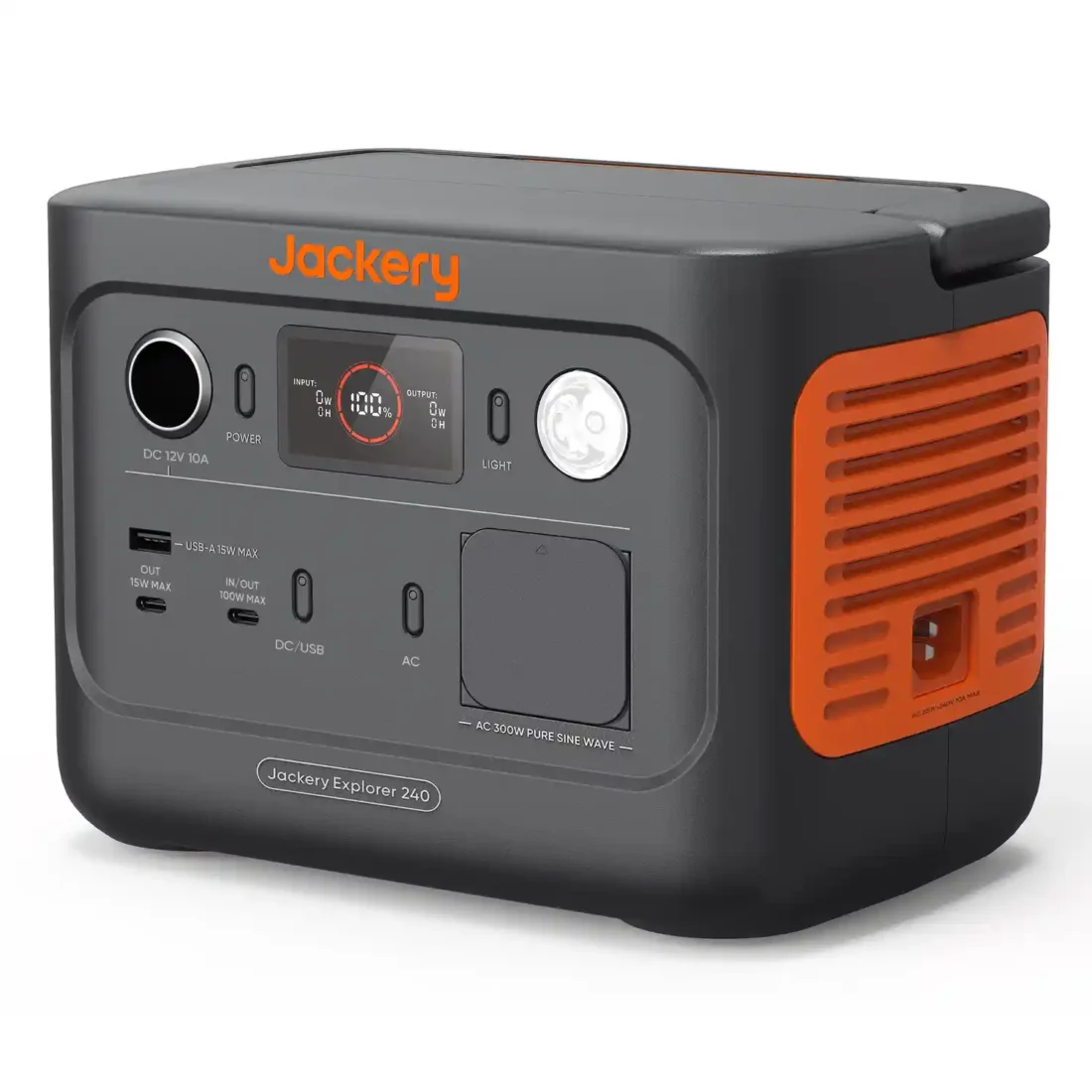 Jackery Explorer 240 v2 + SolarSaga 100W Solar Panel + Carry Case