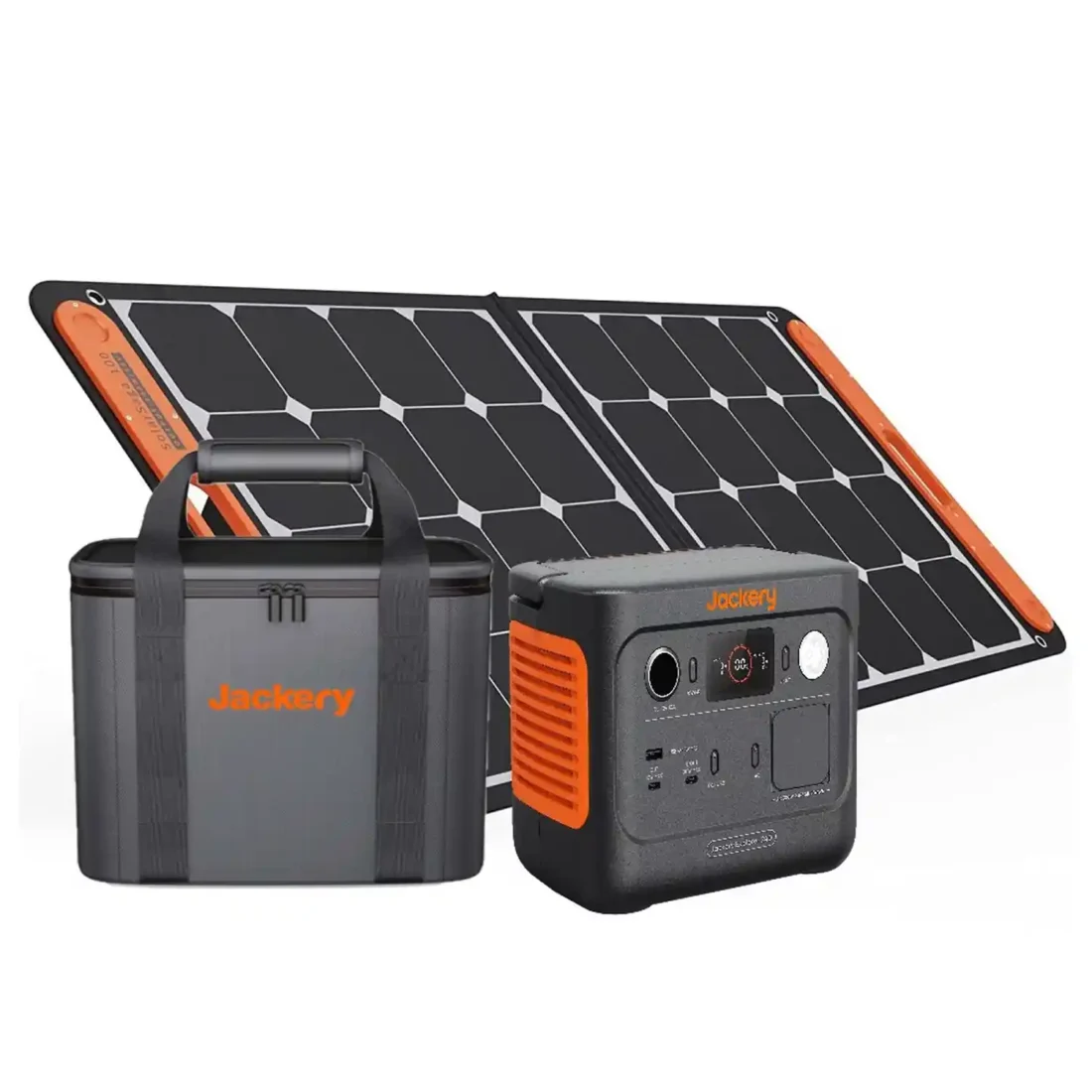 Jackery Explorer 240 v2 + SolarSaga 100W Solar Panel + Carry Case